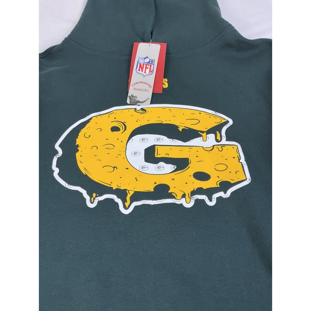 Mitchell & Ness Lil Wayne Packers Hoodie Green Bay NFL Throwback Mens XL - Picture 6 of 16